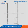 76mm*3mm*1600mm screw pile for solar panel installation